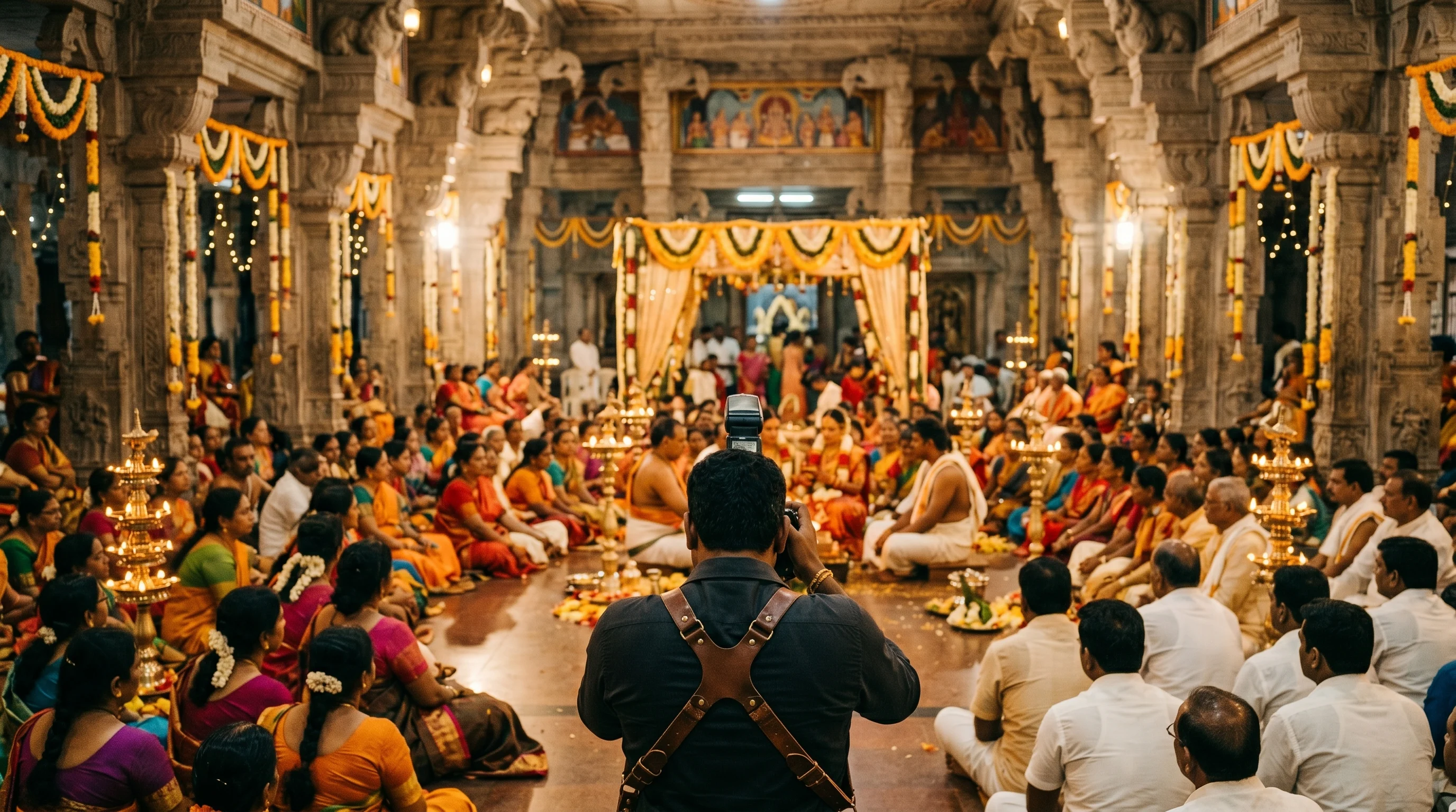 Dharun Kumar S photographing a wedding